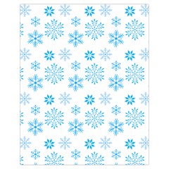 Snowflakes Pattern Drawstring Bag (small) by designsbymallika
