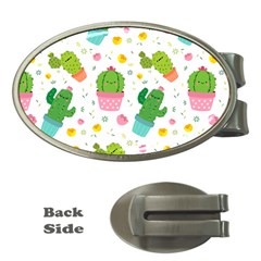 cactus pattern Money Clips (Oval) 