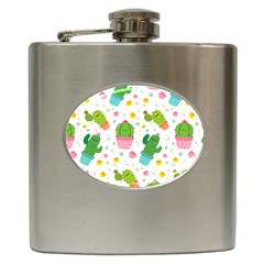 cactus pattern Hip Flask (6 oz)