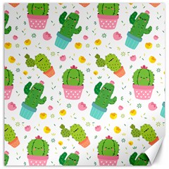 cactus pattern Canvas 12  x 12 