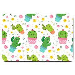 Cactus Pattern Large Doormat  by designsbymallika