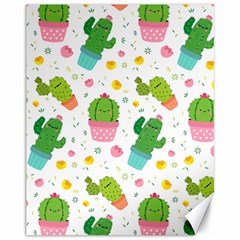 cactus pattern Canvas 11  x 14 