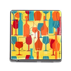 I Love Wine Memory Card Reader (square 5 Slot) by designsbymallika