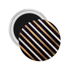 Metallic Stripes Pattern 2 25  Magnets