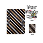 metallic stripes pattern Playing Cards 54 Designs (Mini) Front - Joker1