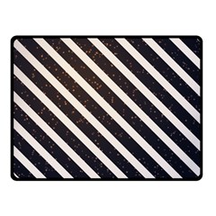 Silver Stripes Pattern Fleece Blanket (small) by designsbymallika