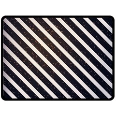 Silver Stripes Pattern Double Sided Fleece Blanket (large) 