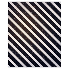 Silver Stripes Pattern Drawstring Bag (small) by designsbymallika