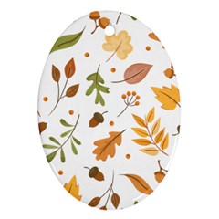 Autumn Love Ornament (oval) by designsbymallika