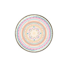 Mandala Pattern Hat Clip Ball Marker (10 Pack) by designsbymallika