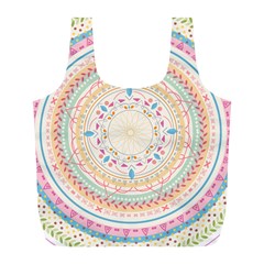 Mandala Pattern Full Print Recycle Bag (l) by designsbymallika