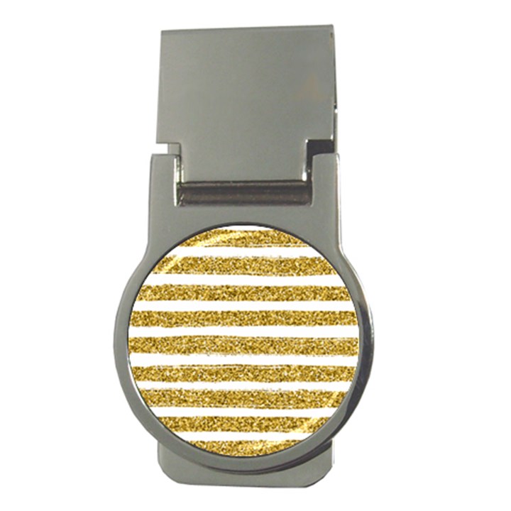 golden stripes Money Clips (Round) 