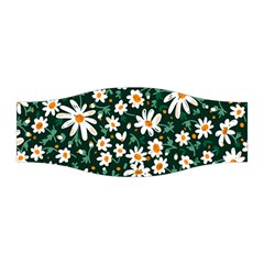 White Floral Pattern Stretchable Headband by designsbymallika