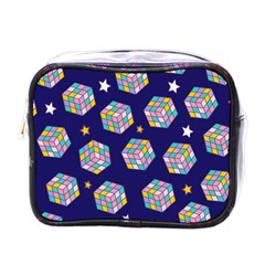 Cube Pattern Mini Toiletries Bag (one Side) by designsbymallika