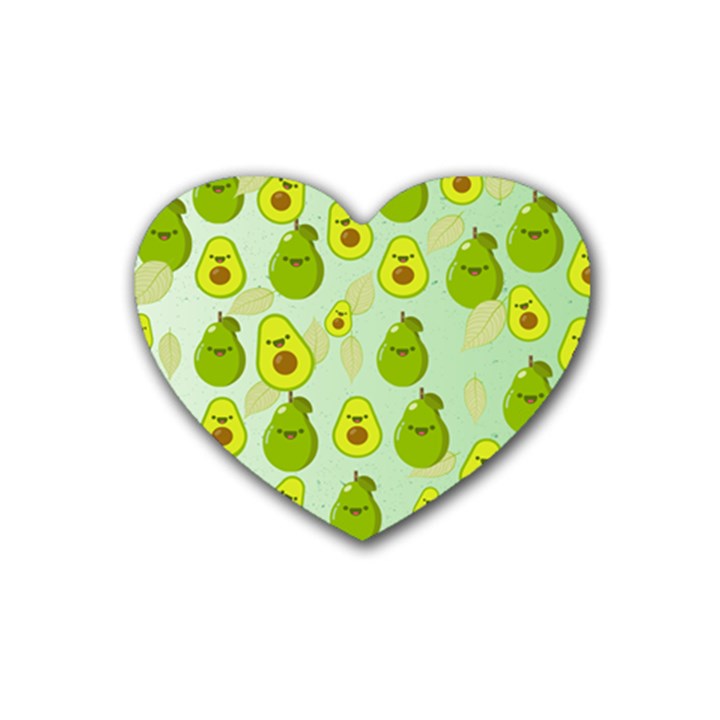 avocado love Heart Coaster (4 pack) 