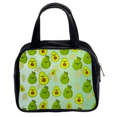 Avocado Love Classic Handbag (two Sides) by designsbymallika