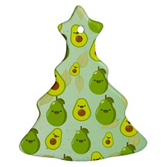 Avocado Love Christmas Tree Ornament (two Sides) by designsbymallika