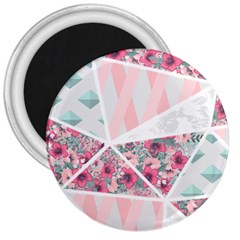 Pink Patchwork 3  Magnets by designsbymallika