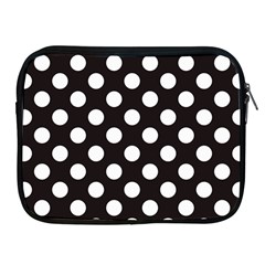 Black With White Polka Dots Apple Ipad 2/3/4 Zipper Cases by mccallacoulture