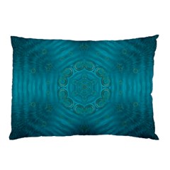 Spiritual Sun Is Raising Over The Peace Of Mind Sea Pillow Case by pepitasart