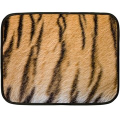 Tiger Stripes And Fur Pattern Design Fleece Blanket (mini) by myuique