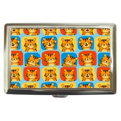 Cute Tiger Pattern Cigarette Money Case by designsbymallika