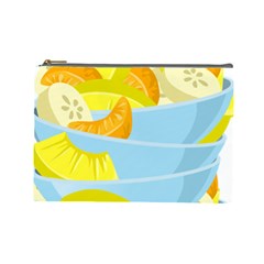 Salad Fruit Mixed Bowl Stacked Cosmetic Bag (large) by HermanTelo