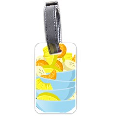 Salad Fruit Mixed Bowl Stacked Luggage Tag (two Sides) by HermanTelo