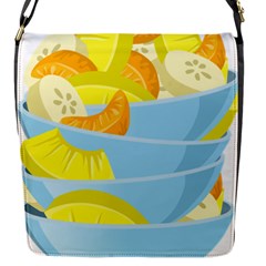 Salad Fruit Mixed Bowl Stacked Flap Closure Messenger Bag (s) by HermanTelo