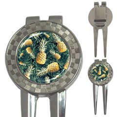 Pattern Ananas Tropical 3-in-1 Golf Divots