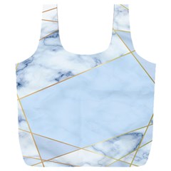 Blue Marble Print Full Print Recycle Bag (xxxl)