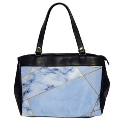 Blue Marble Print Oversize Office Handbag by designsbymallika
