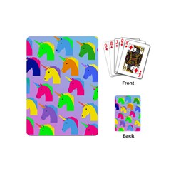 Unicorn Love Playing Cards Single Design (mini) by designsbymallika