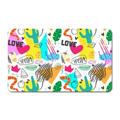 Doodle Pattern Magnet (rectangular) by designsbymallika