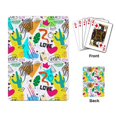 Doodle Pattern Playing Cards Single Design (rectangle) by designsbymallika