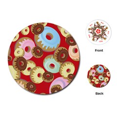 Donut  Playing Cards Single Design (round) by designsbymallika