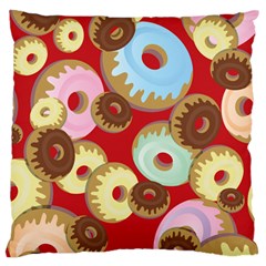 Donut  Large Cushion Case (one Side) by designsbymallika