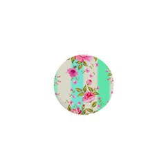 Stripes Floral Print 1  Mini Buttons by designsbymallika