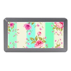 Stripes Floral Print Memory Card Reader (mini) by designsbymallika