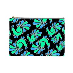Peacock Pattern Cosmetic Bag (large) by designsbymallika