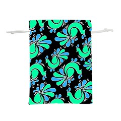 Peacock Pattern Lightweight Drawstring Pouch (l) by designsbymallika