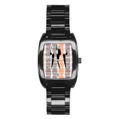 Zappwaits Court Stainless Steel Barrel Watch by zappwaits