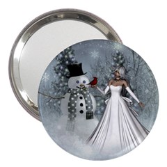 The Wonderful Winter Time 3  Handbag Mirrors by FantasyWorld7