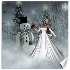 The Wonderful Winter Time Canvas 12  X 12  by FantasyWorld7