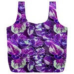 Botanical Violet Print Pattern 2 Full Print Recycle Bag (XXXL) Front