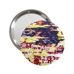 Multicolored Abstract Grunge Texture Print 2 25  Handbag Mirrors by dflcprintsclothing