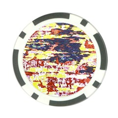 Multicolored Abstract Grunge Texture Print Poker Chip Card Guard (10 Pack) by dflcprintsclothing