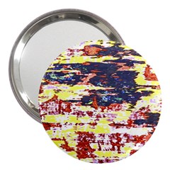 Multicolored Abstract Grunge Texture Print 3  Handbag Mirrors by dflcprintsclothing