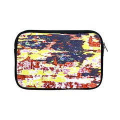 Multicolored Abstract Grunge Texture Print Apple Ipad Mini Zipper Cases by dflcprintsclothing