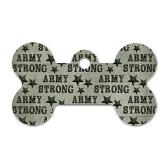Army Stong Military Dog Tag Bone (one Side) by McCallaCoultureArmyShop